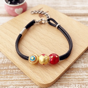 Super heroes, Avengers, hand chain, Bracelet, Cuff Bracelet, Bangle, Superhero party accessory