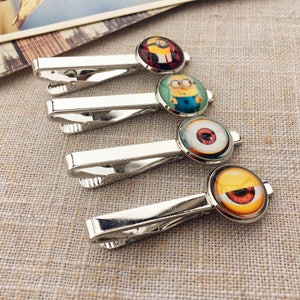 Yellow Minion Tie clips ,  Minions Tie clip, gift for boys, gift for men, gift for children