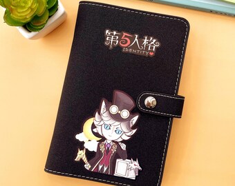 Identity V Notebook: Multiple characters, A6 Binder PU Leather Travel Journal, Fans Work