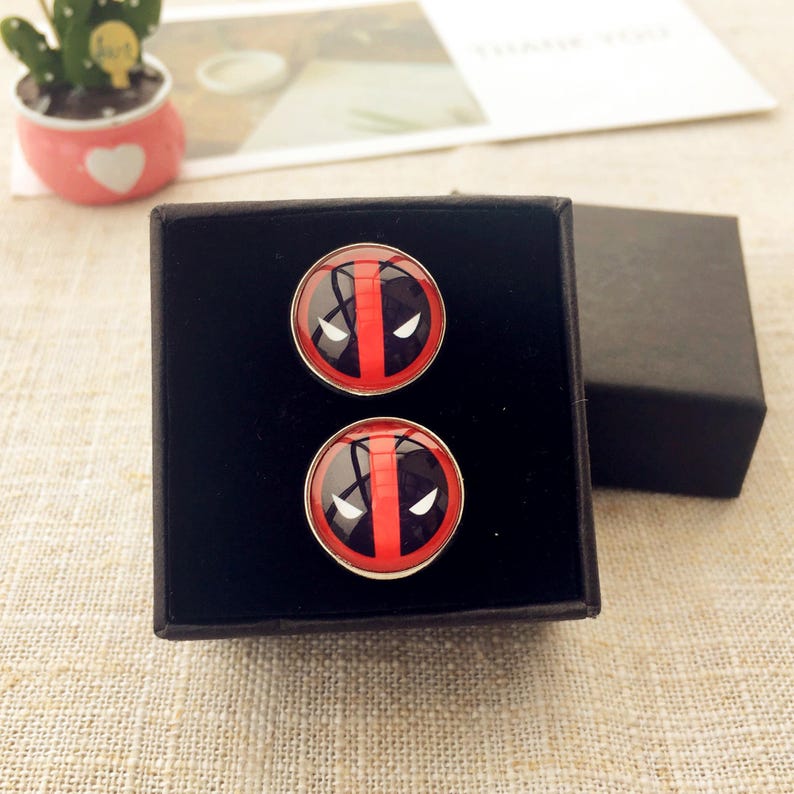 Superheroes Cufflinks: Multiple characters, Sleeve Buttons, 16mm Glass Dome cuff links image 10
