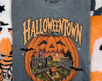 Camiseta Comfort Colors® de Halloweentown, camiseta retro de la Universidad de Halloweentown, camisetas de Halloween