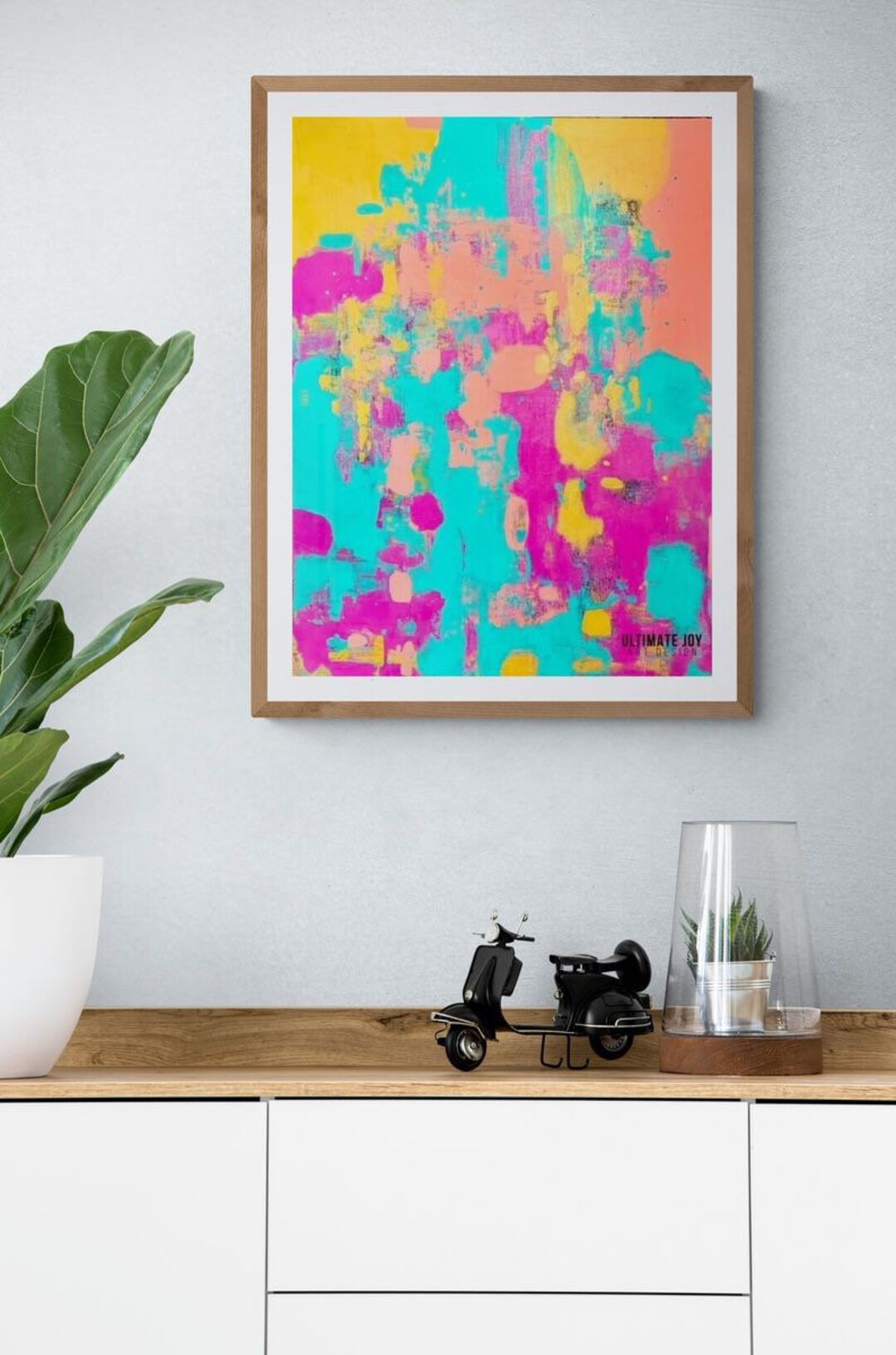 Colorful Abstract Art Prints 8x10 11x14 16x20 Wall Etsy