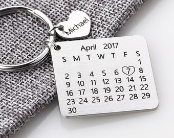 calendar keychain for girlfriend
