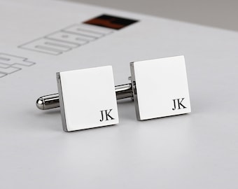 groomsmen gift mens accessories Personalized cufflinks Initial cufflinks Wedding day gift mens cufflinks Gift for Father