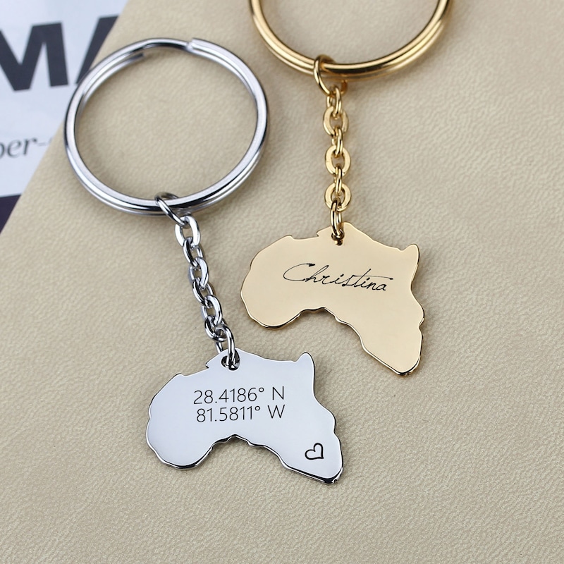 African Custom Keychain - Etsy