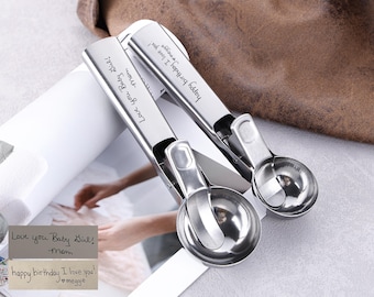 Personalized Ice Cream Scoop, Custom Handwriting Ice Cream Spoon, Valentines Day, Wedding, Dad, Mom, Housewarming Custom Ice Cream Spoon