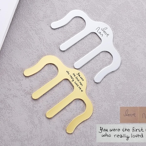 Personalized Sheet Music Page Holder Bookmarks, Custom Music Bookmark Clip, Actual Handwriting Book Page Holder, Unique Gift for Musicians