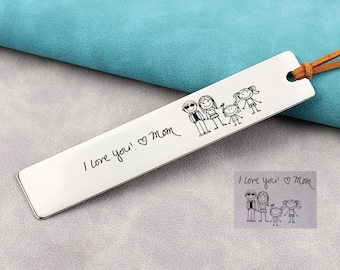 Custom Actual handwriting bookmark, kid actual handwriting gift, In Memory, Remembrance, Handwriting Keepsake, Mother’s Day Gift
