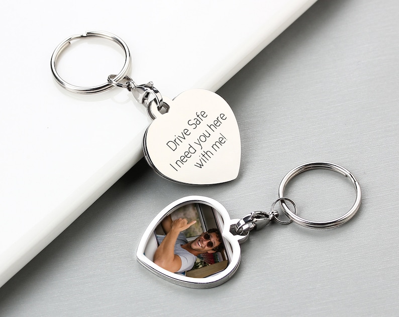 Custom Picture Keychain, Custom Portrait, Personalized Picture Keepsake ...
