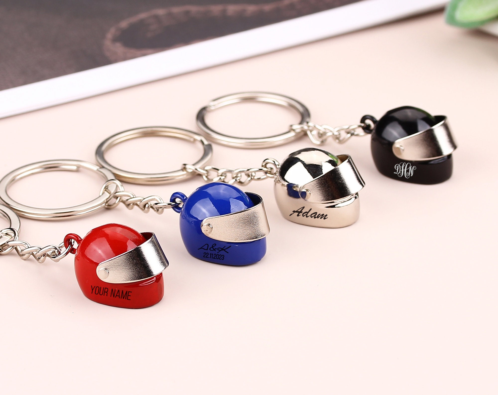 Classy Mini Motorcycle Helmet Keychain DIY Iron Man Helmet Key Ring Sport  Events Premium Business Gifts