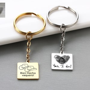 Custom Handwritten Keychain, Your Actual Handwriting Keyring, Design Your Own Custom Keychain, Personalized Gift Keychain, In Memory of Gift