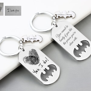 Actual handwriting keychain from a loved one, Actual Fingerprint, Your handwritten message, Custom personalised handwritten keychain gift