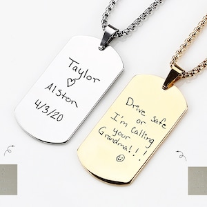 Monogram Locket Necklace Dog Tag – Luxuria & Co.