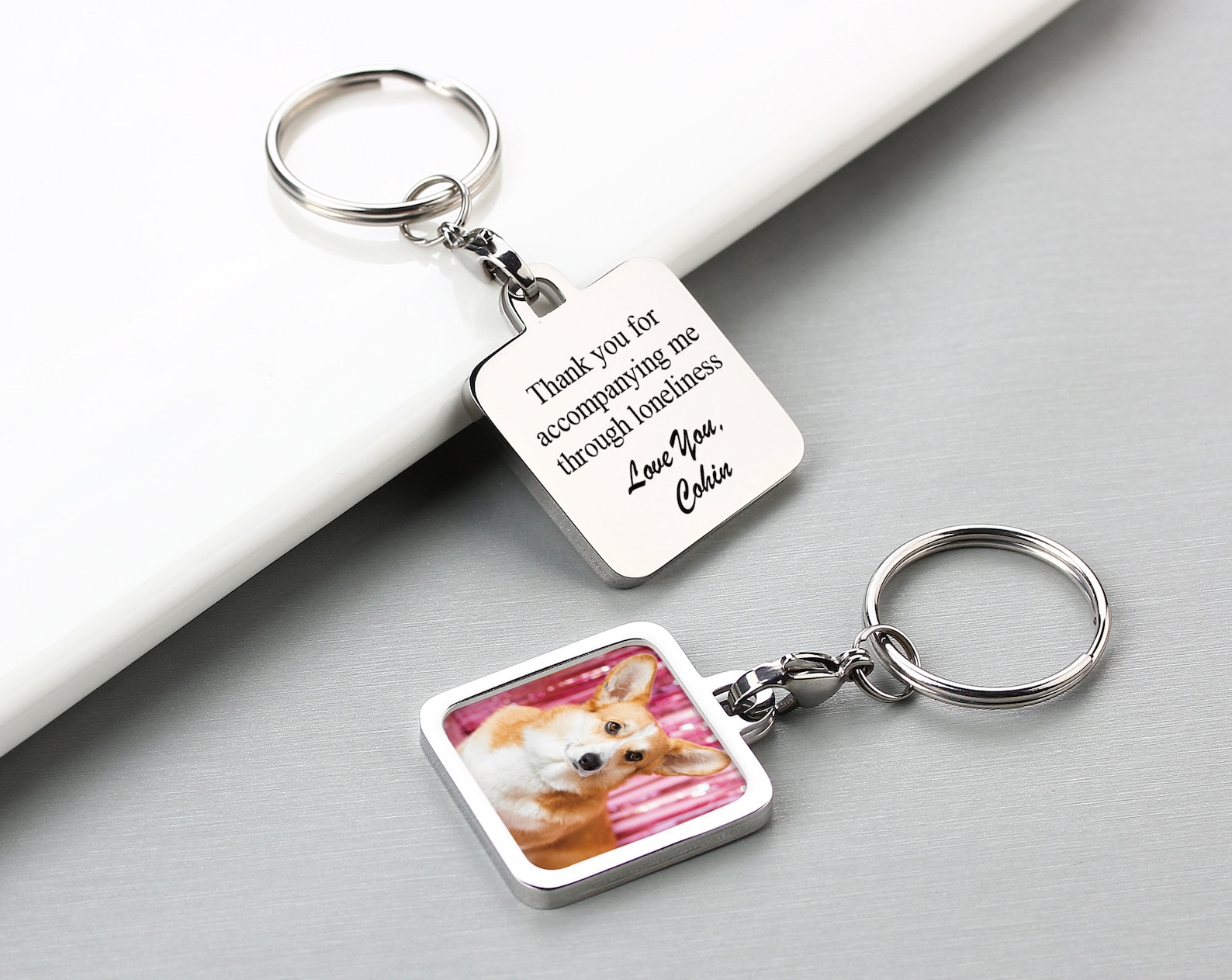 Personalized Photo Keychain, Boyfriend Keychains, Gift for Boyfriend ...