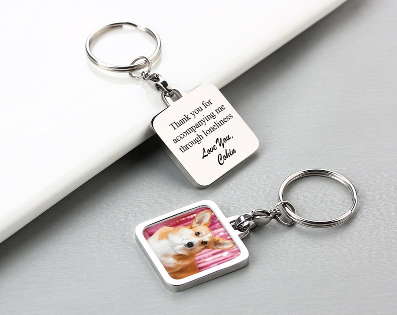 Personalized Photo Keychain Boyfriend Keychains Gift for Etsy