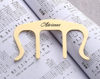 Personalized Engraved Music Page Clip for Pianist Gifts, Custom Sheet Music Page Holder Bookmarks, Unique Gift for Musicians, Piano Gifts