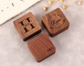 Personalized Cufflinks Box, Engraved Wooden Cuff links Box, Anniversary Gift for Husband, Christmas Gift, Wedding Gift, Cufflinks for Men
