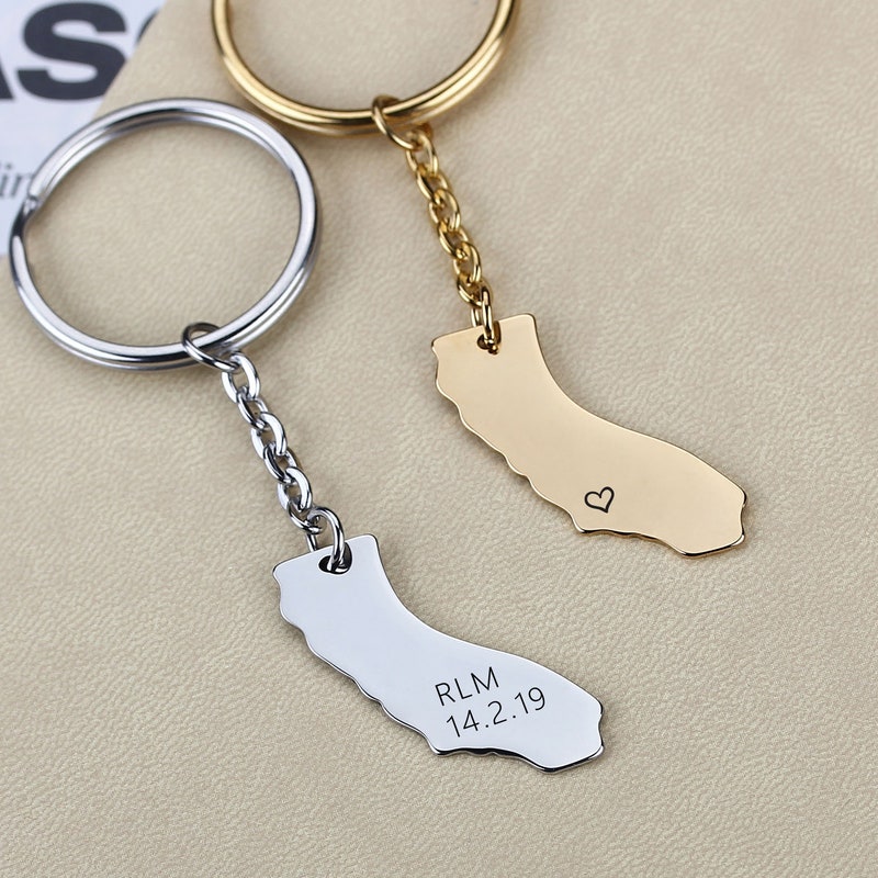 Ca Keychain Retangular California - Etsy
