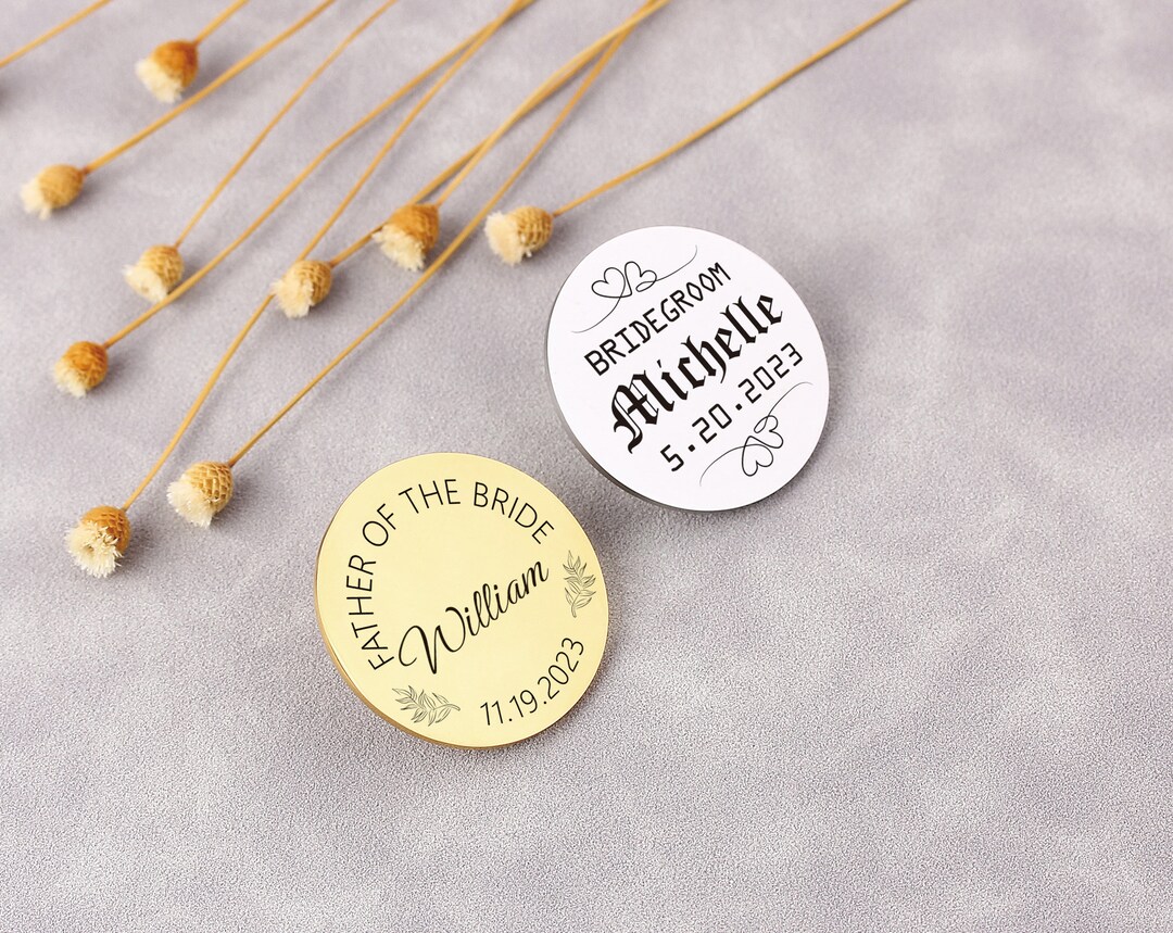 Personalized Wedding Lapel Pins, Custom Any Logo Lapel Pins, Men Lapel