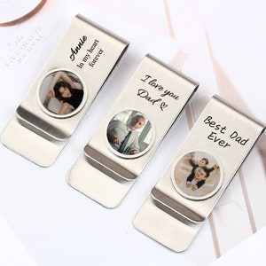 Prendedor de dinheiro com foto personalizado, prendedores de dinheiro com foto personalizados, presente de casamento, prendedor de dinheiro, padrinho de casamento, presente de dia dos pais para o pai, presente de Natal