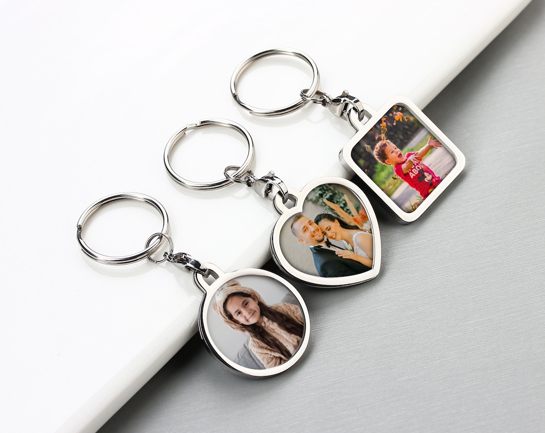 Personalized Picture Keychain, Custom Photo Keychain, Photo Keychain ...