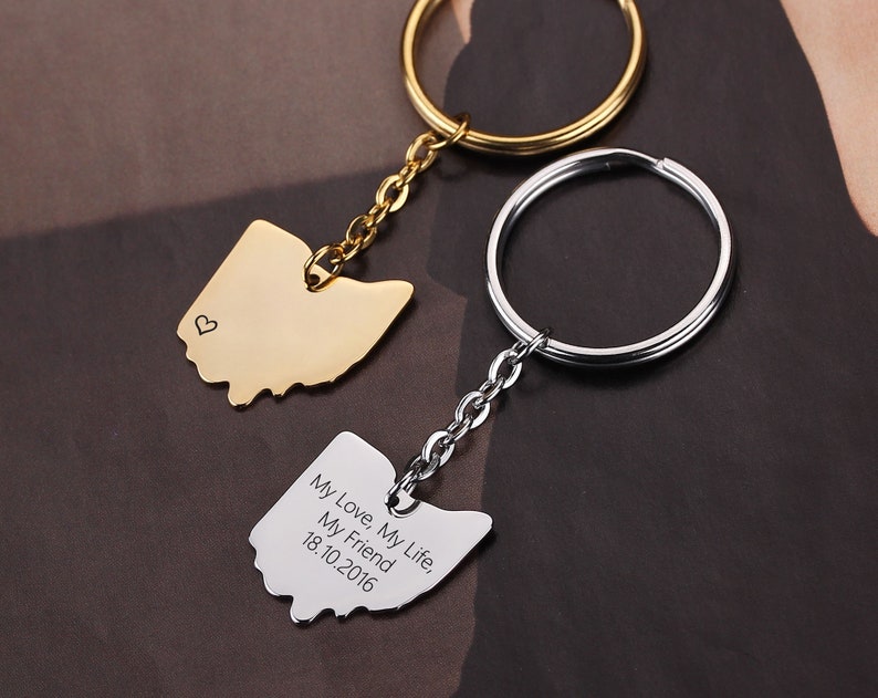 Massachusetts State Keycahin, MA state Key ring, Massachusetts state bar Key chain, graduation gift, Massachusetts graduation, Gift for Him image 2