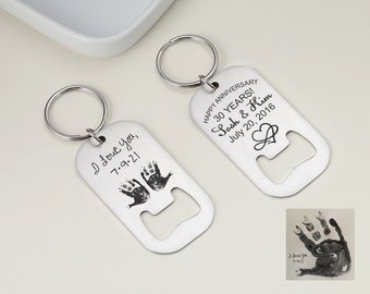 Llavero abridor de botellas personalizado escrito a mano, llavero personalizado con tu mensaje, llavero de cerveza, regalo para papá, regalo para él, regalo de cumpleaños,