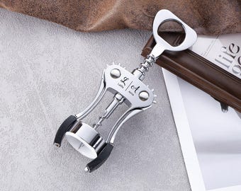 Apribottiglie personalizzato, apribottiglie multifunzionale per casa, cucina, ristorante, bar, camerieri, bomboniera di nozze, regalo per gli sposi, regalo di compleanno
