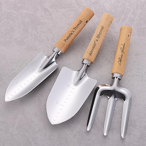 Personalised Garden Tool Set of 4, Custom Trowel, Transplant, Fork,  Gardening Gifts for Gardener, Gifts for Women Men, Father&#39;s day gift