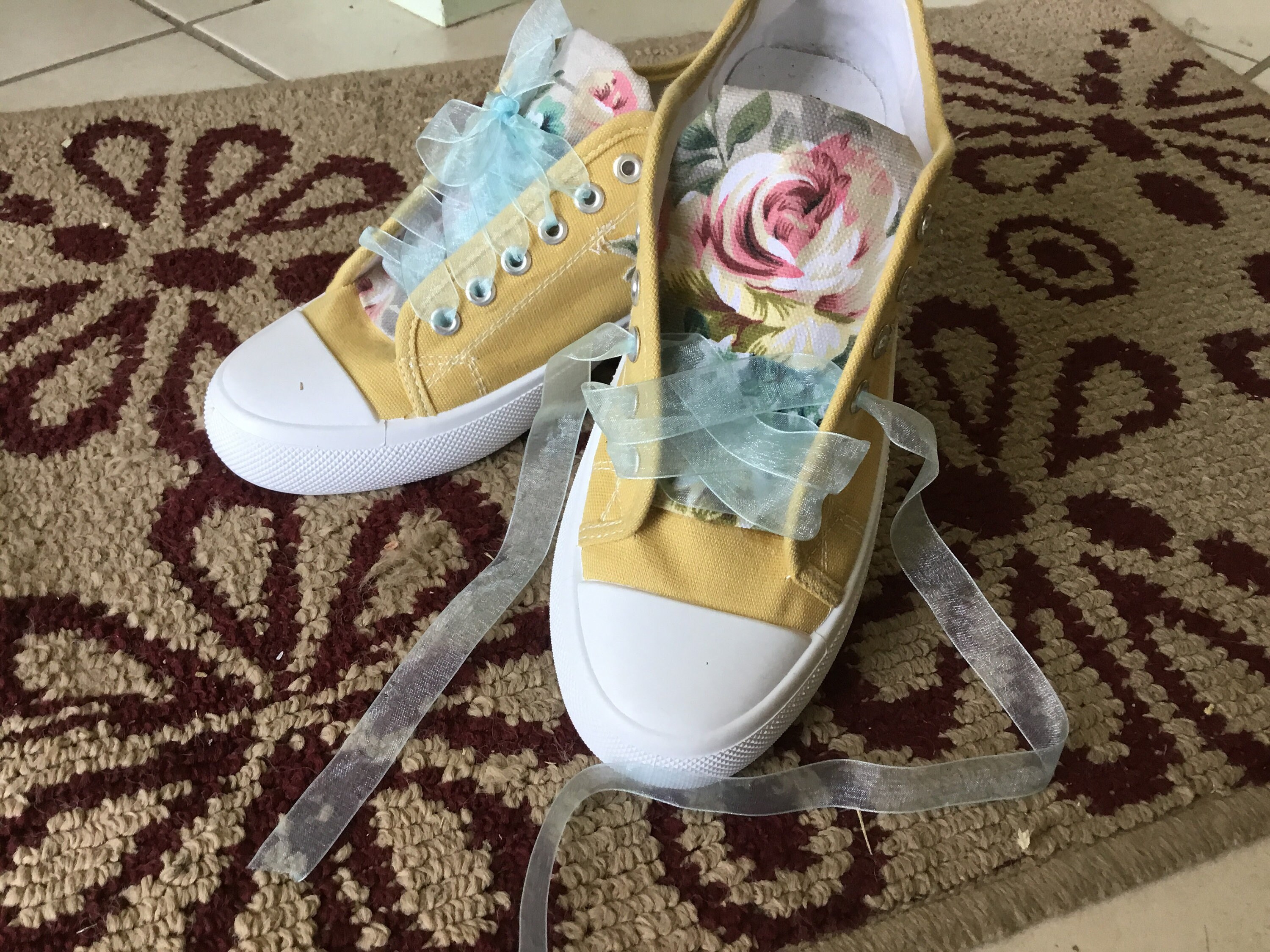 DIY shoe tongue and lace customisation materials Etsy