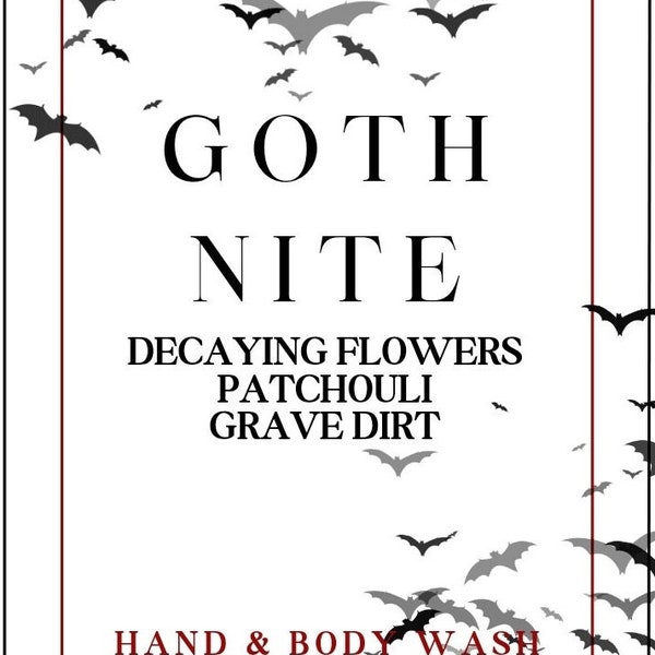 Goth Nite Hand & Body Wash ~ Venue Collection