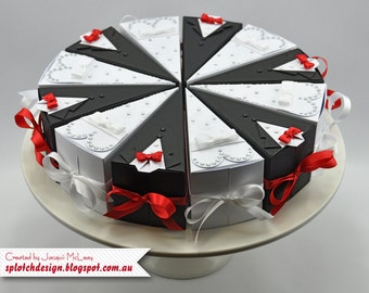 wedding cake box etsy