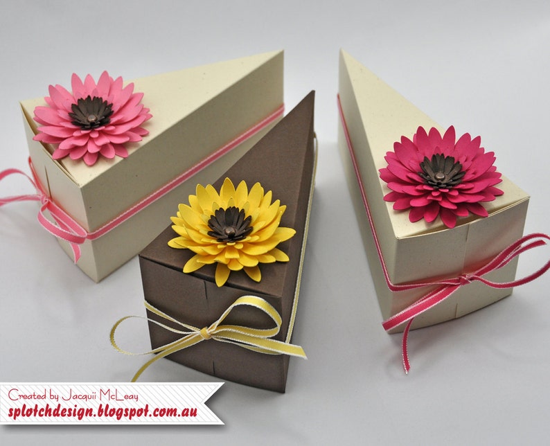 Flower Cake Boxes Digital Tutorial image 2