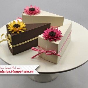 Flower Cake Boxes Digital Tutorial image 1