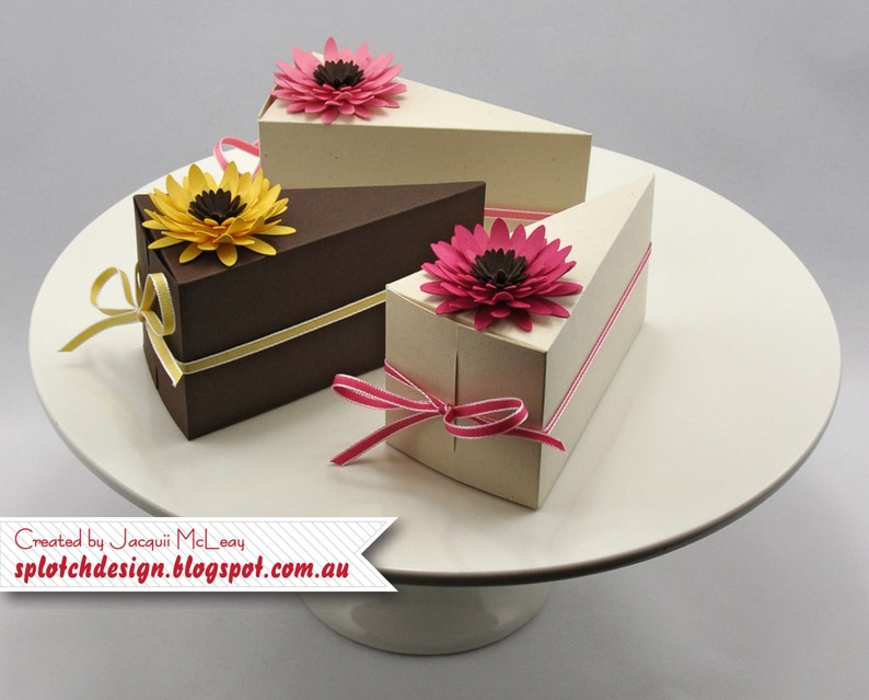 Flower Cake Boxes Digital Tutorial image 1