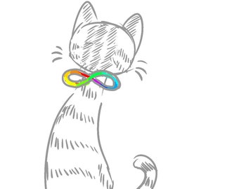 Tabby Autisticat Stickers