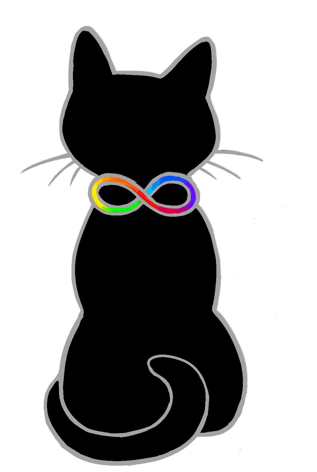 Autisticat Stickers - Infinity Symbol Neurodiverse Pride - Etsy