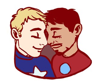 Stevetony Stickers: Superhero Romance, Friendship