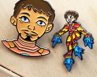 Iron Guy Enamel Pins