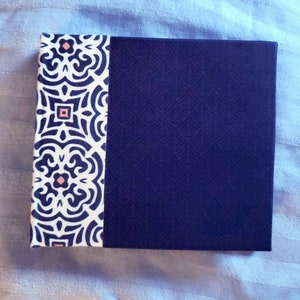 ArtDeco Sketchbook Handmade Pocket-size Hardcover - Dark Blue