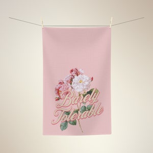 Pride and Prejudice Gift Pride and Prejudice Tea Towel Jane Austen Gift Mr Darcy Hand Flex Elizabeth Bennet Booknerd Gift Barely Tolerable