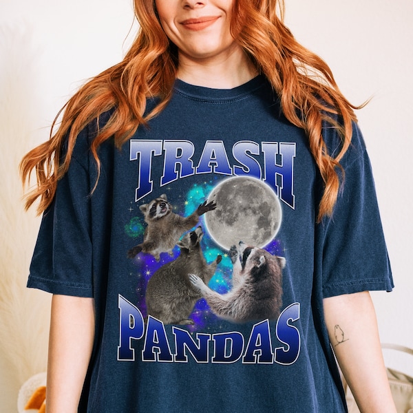 Trash Panda Top Genz Shirt Funny Raccoon Lover Gift Genz Humor Funny Y2K Meme Tshirt Cringy Shirt Cursed Shirt Y2K Genz Tee Oddly Specific