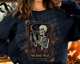 Halloween Rad Tech Sweatshirt Xray Tech Halloween Sweater Spooky Radiology Crewneck Radiologic Technologist Gift Radiology Group Shirt