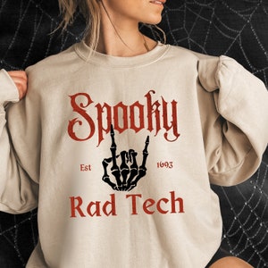 Halloween Xray Tech Sweatshirt Rad Tech Halloween Shirt Spooky Radiology Tee Radiologic Technologist Tee Radiology Department Xray Student