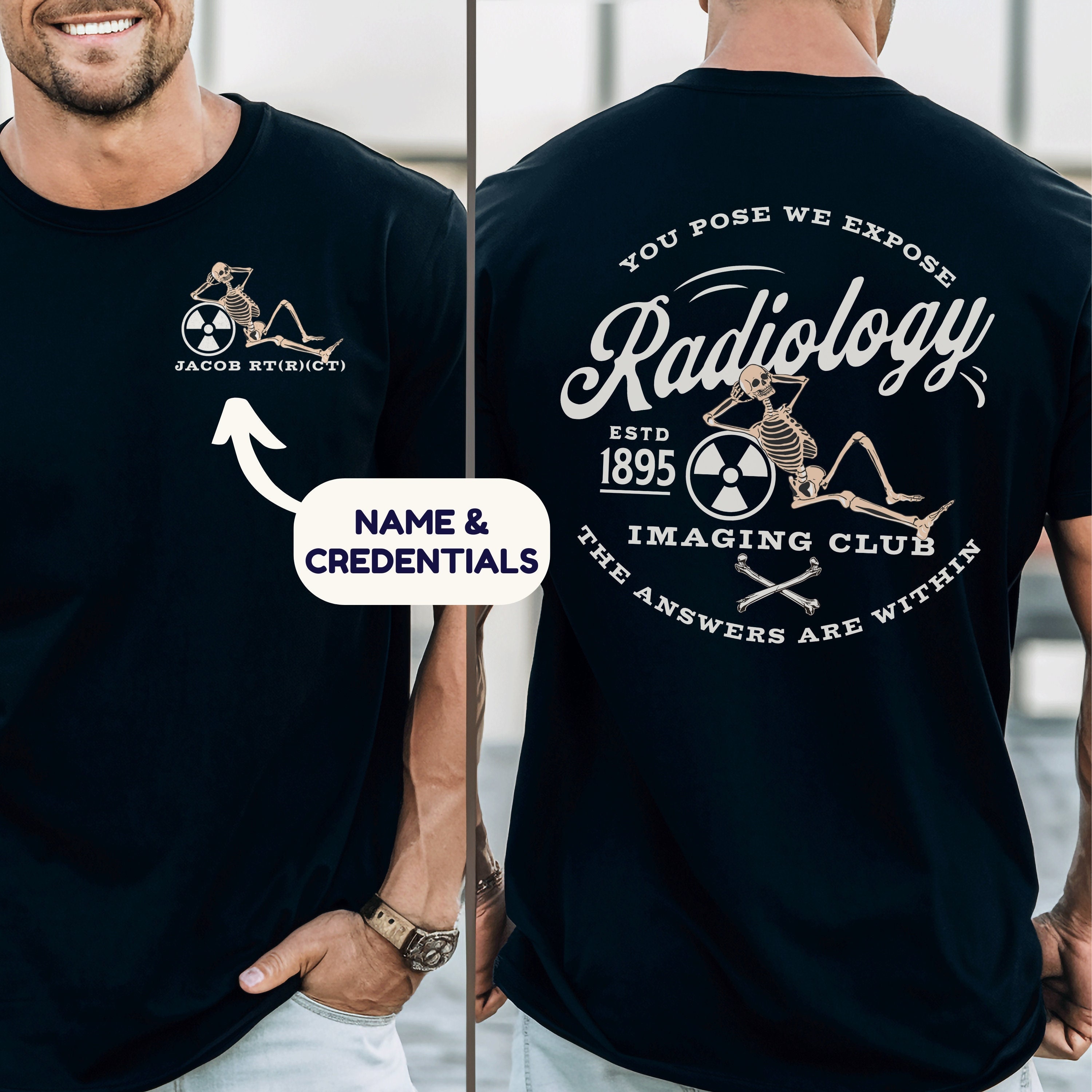 Custom Xray Tech Tshirt Personalized Rad Tech Shirt Radiology T