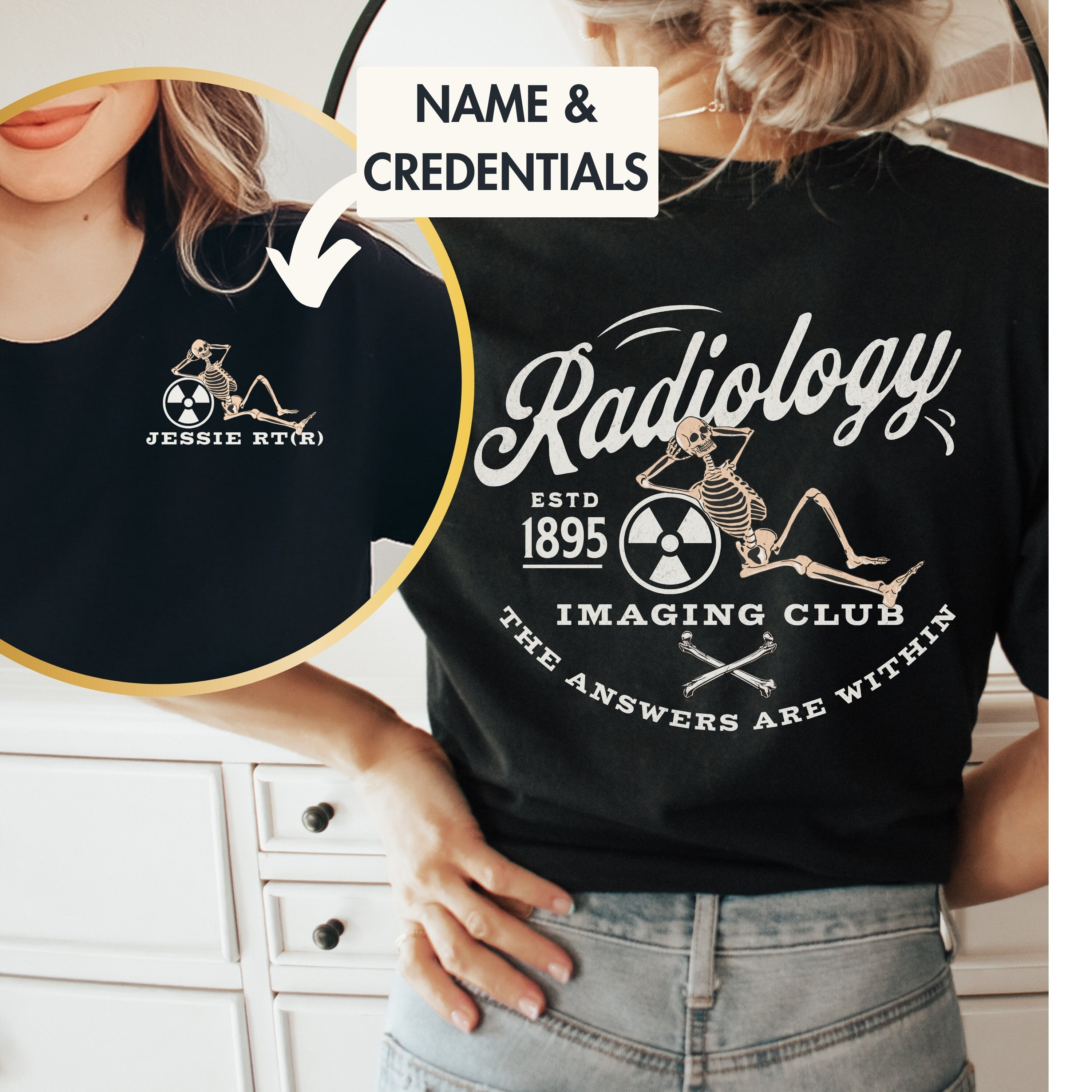 Personalized Radiology Shirt Xray Tech Shirt MRI Tech CT Tech