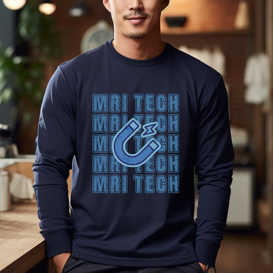 MRI Shirt MRI Gift MRI Tech Long Sleeve T Shirt Mri Scan Etsy
