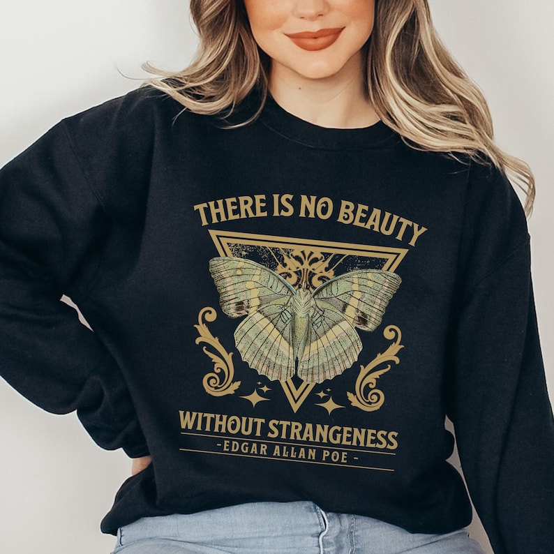 edgar allan poe sweatshirt edgar allan poe gift