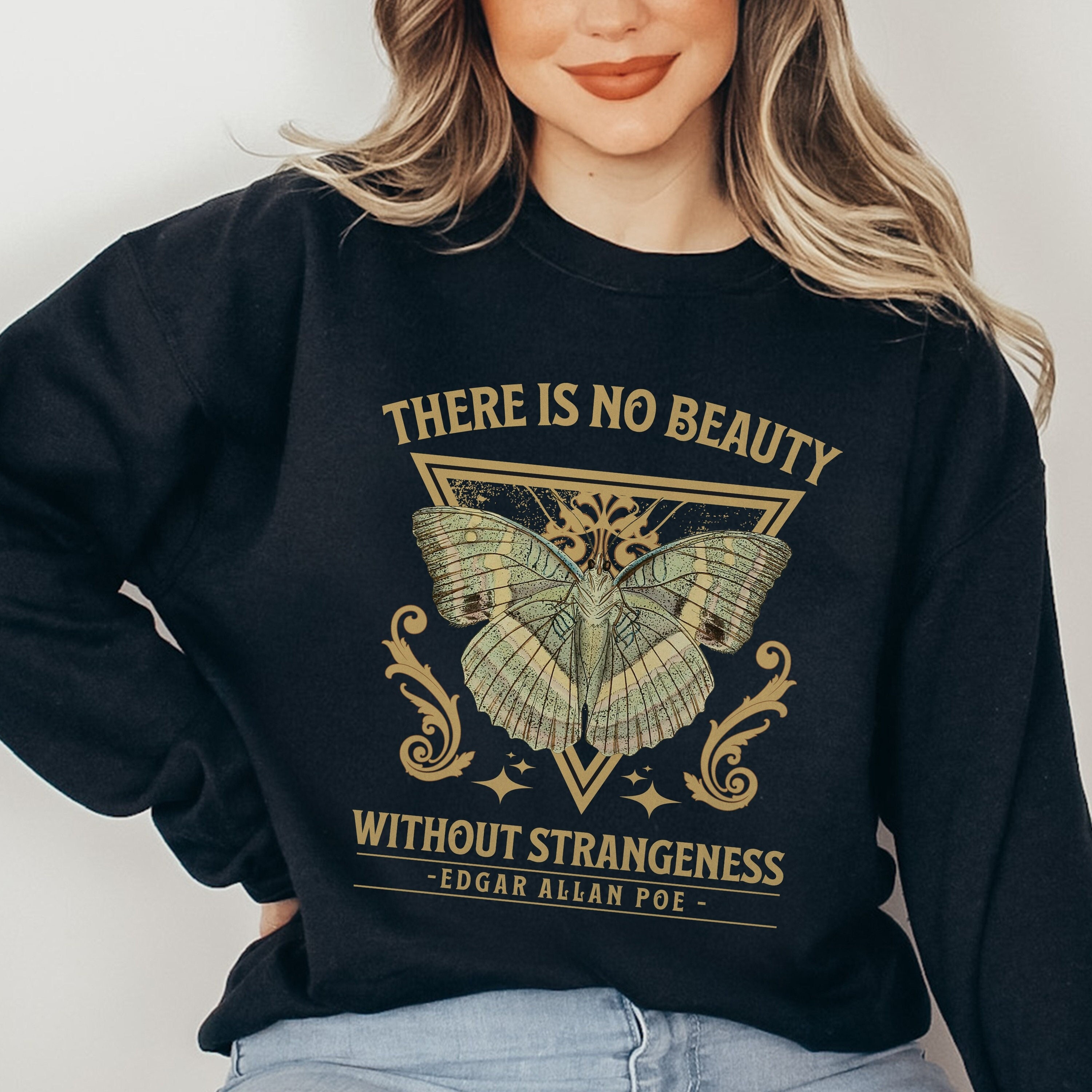 Women's T-Shirts [Out of Print] Edgar Allan Poe / Pop Poe Scoop Neck Tee (Vintage ) (Womens) Funny Literary Edgar Allan Poe T Shirt Womens Bookish Gift