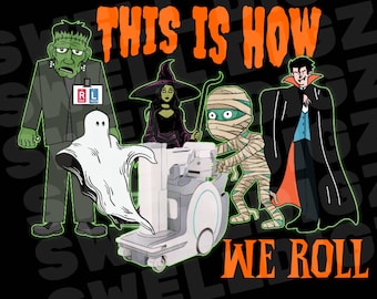 Halloween Rad Tech PNG Halloween Xray Tech PNG SVG-Datei Radiant Digital Download X-ray Technologe Clip Art Clipart für Shirt Crafts